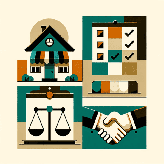 An illustration of a house and a handshake emphasizing compliance and FTC regulations.