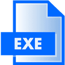 Icon of a blue file with a folded top-right corner labeled "EXE," representing an executable file commonly dealt with in IT support.