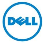 The Dell logo features the word "DELL" in blue uppercase letters with a tilted "E," surrounded by a blue oval outline on a white background, symbolizing the innovation that Triton Technologies partners value.