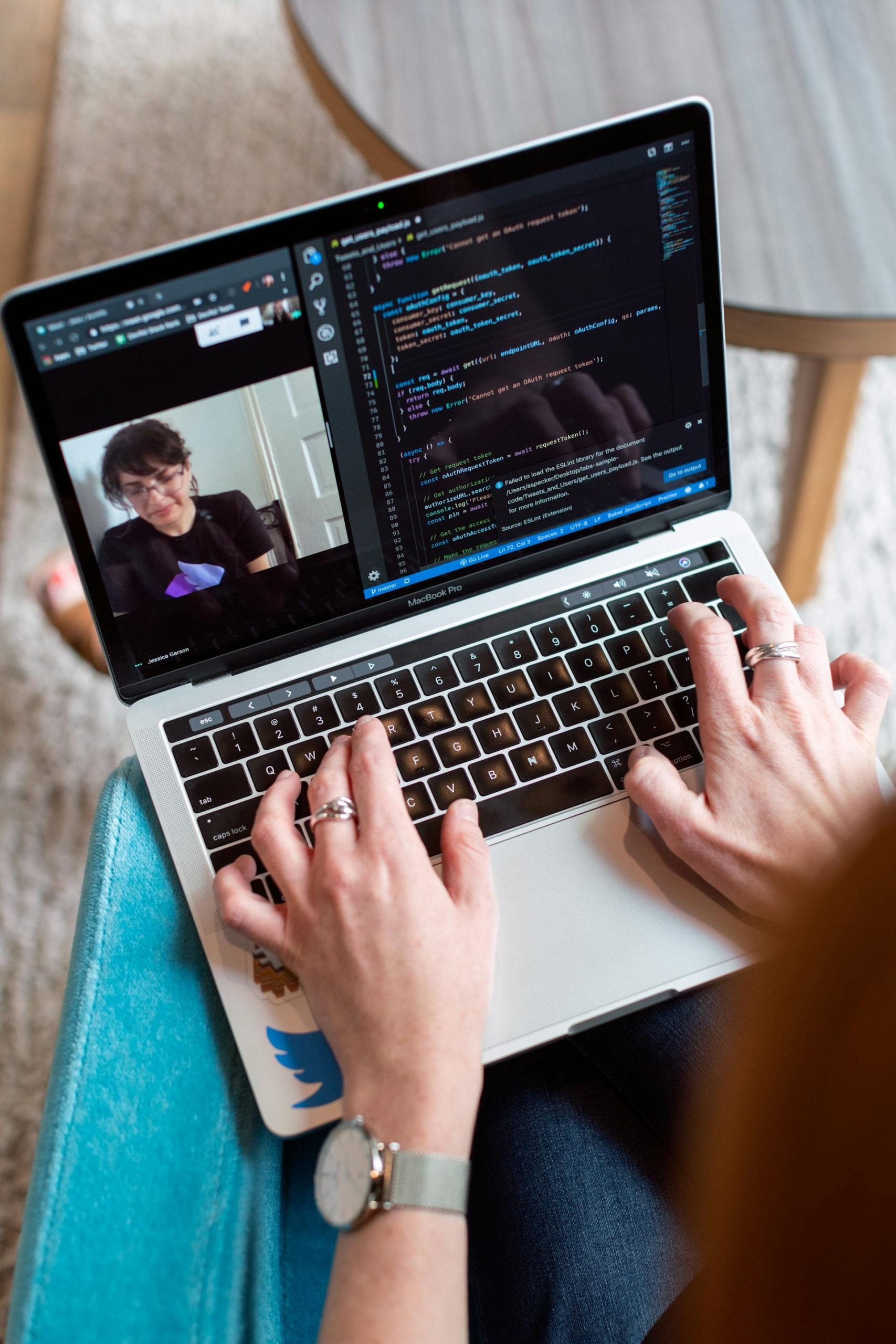 IT technician providing business technology support