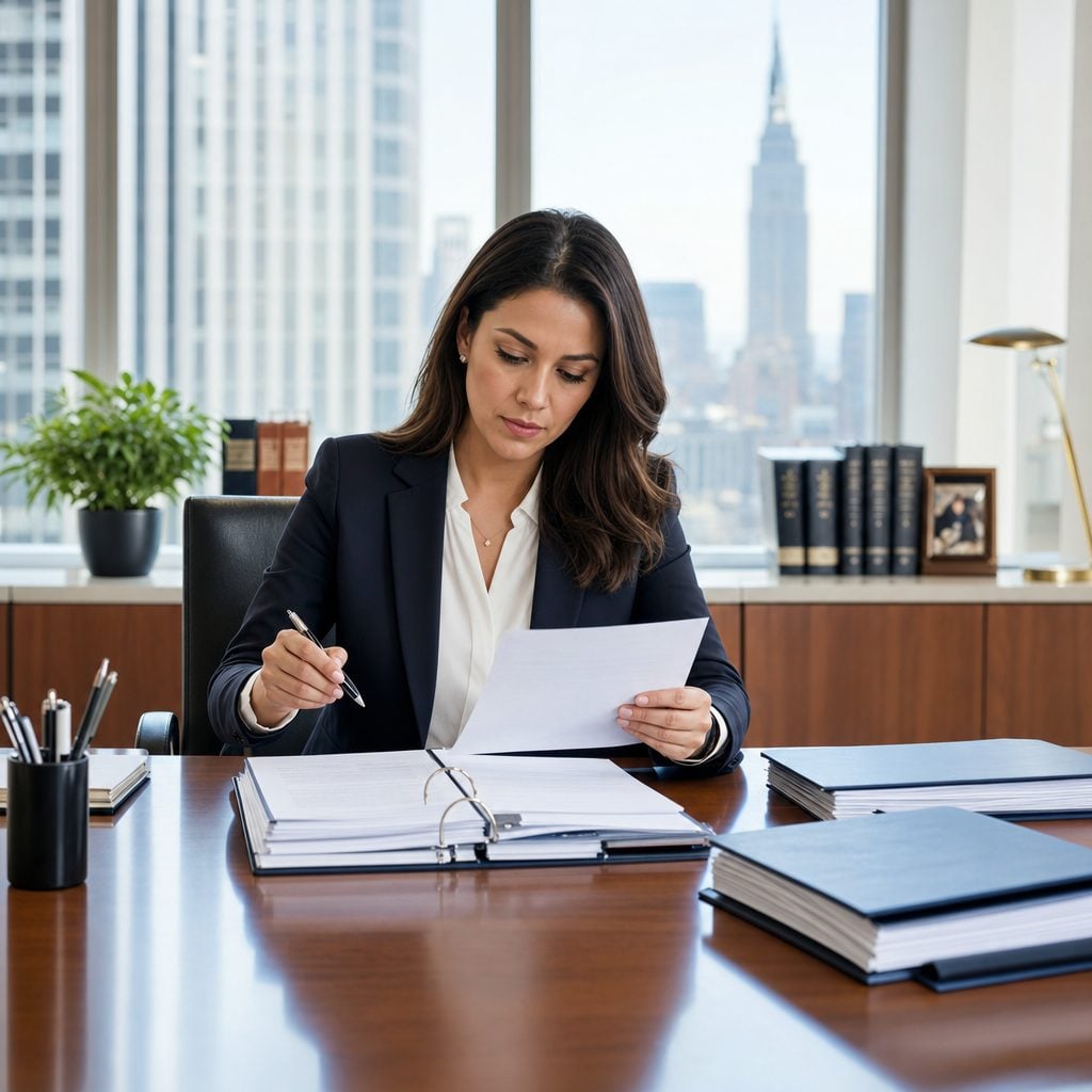 Compliance officer reviewing NY SHIELD and NYDFS documentation — Triton Technologies serving New York.