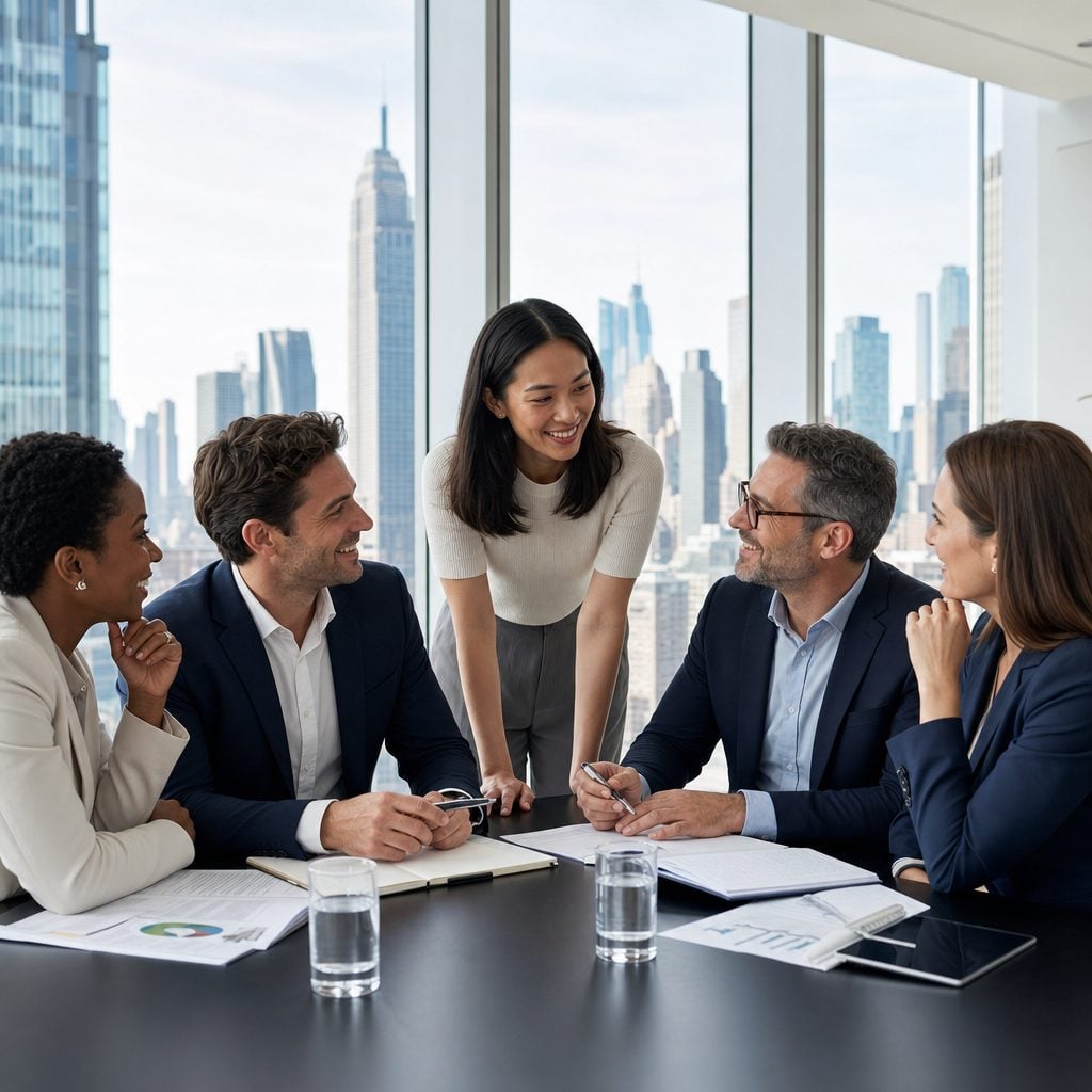 New York business team meeting — Triton Technologies managed IT for New York businesses.