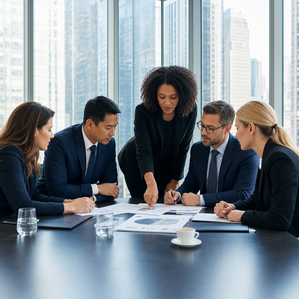 New York business team meeting — Triton Technologies managed IT for New York businesses.