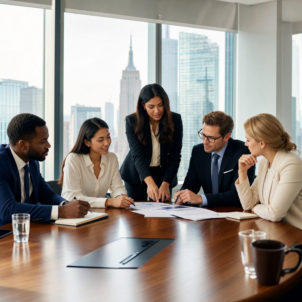 New York business team meeting — Triton Technologies managed IT for New York businesses.