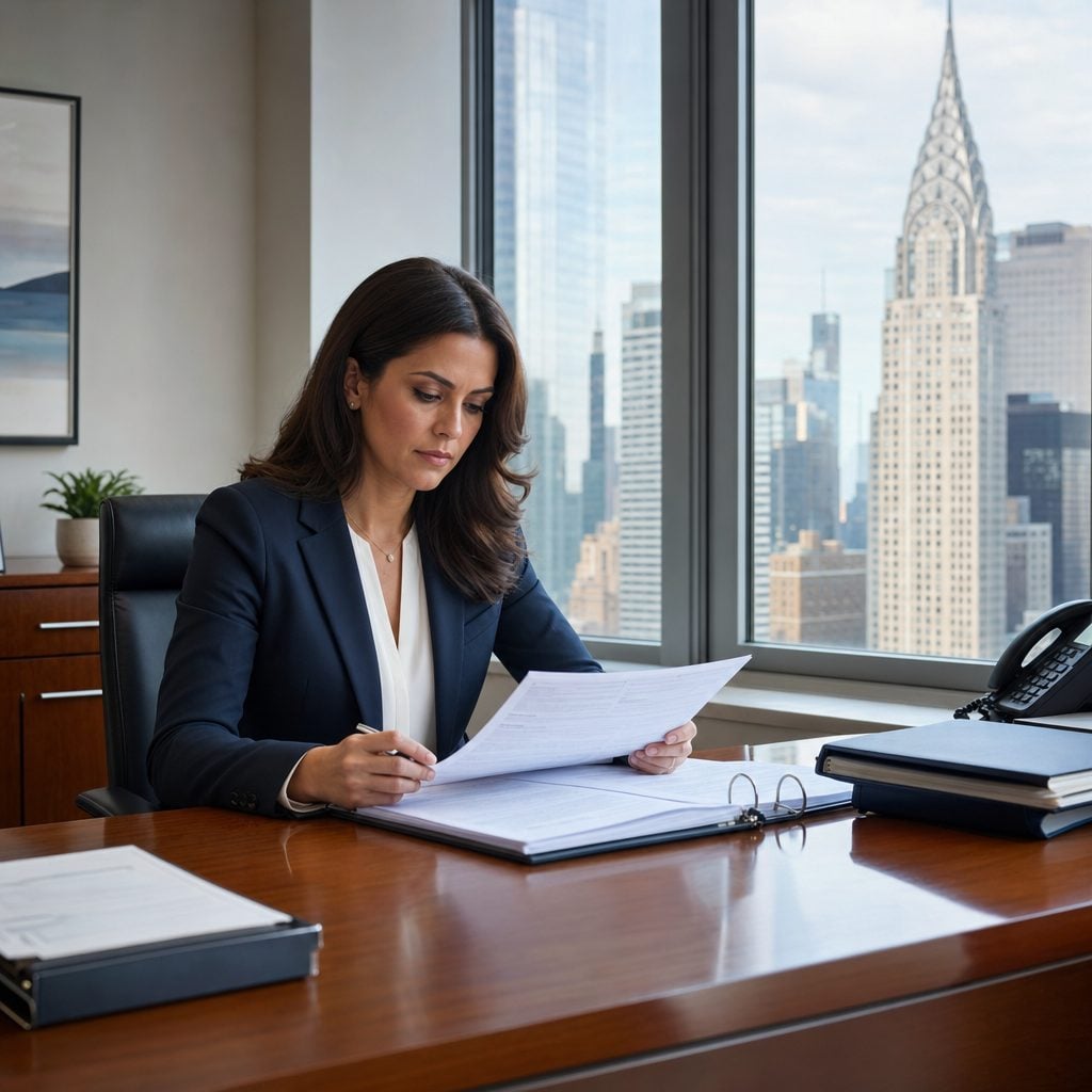 Compliance officer reviewing NY SHIELD and NYDFS documentation — Triton Technologies serving New York.
