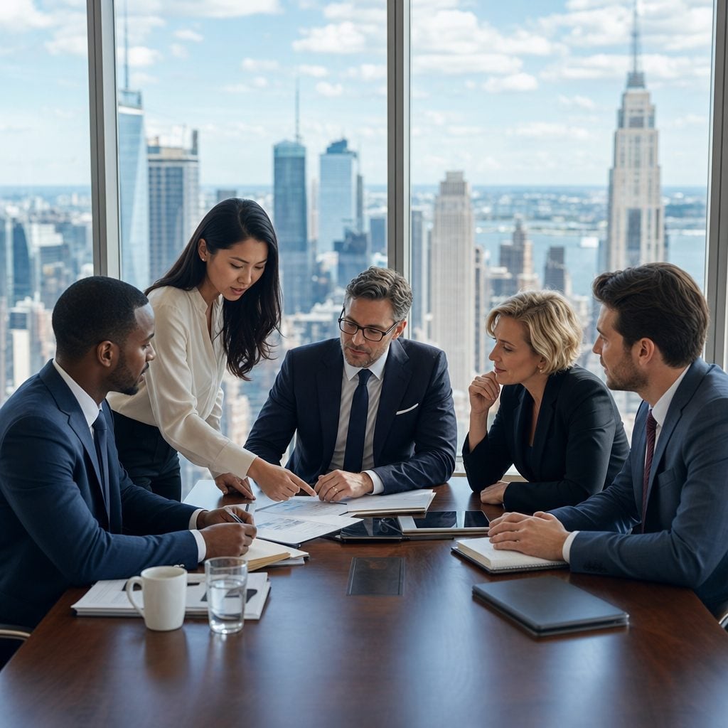 New York business team meeting — Triton Technologies managed IT for New York businesses.