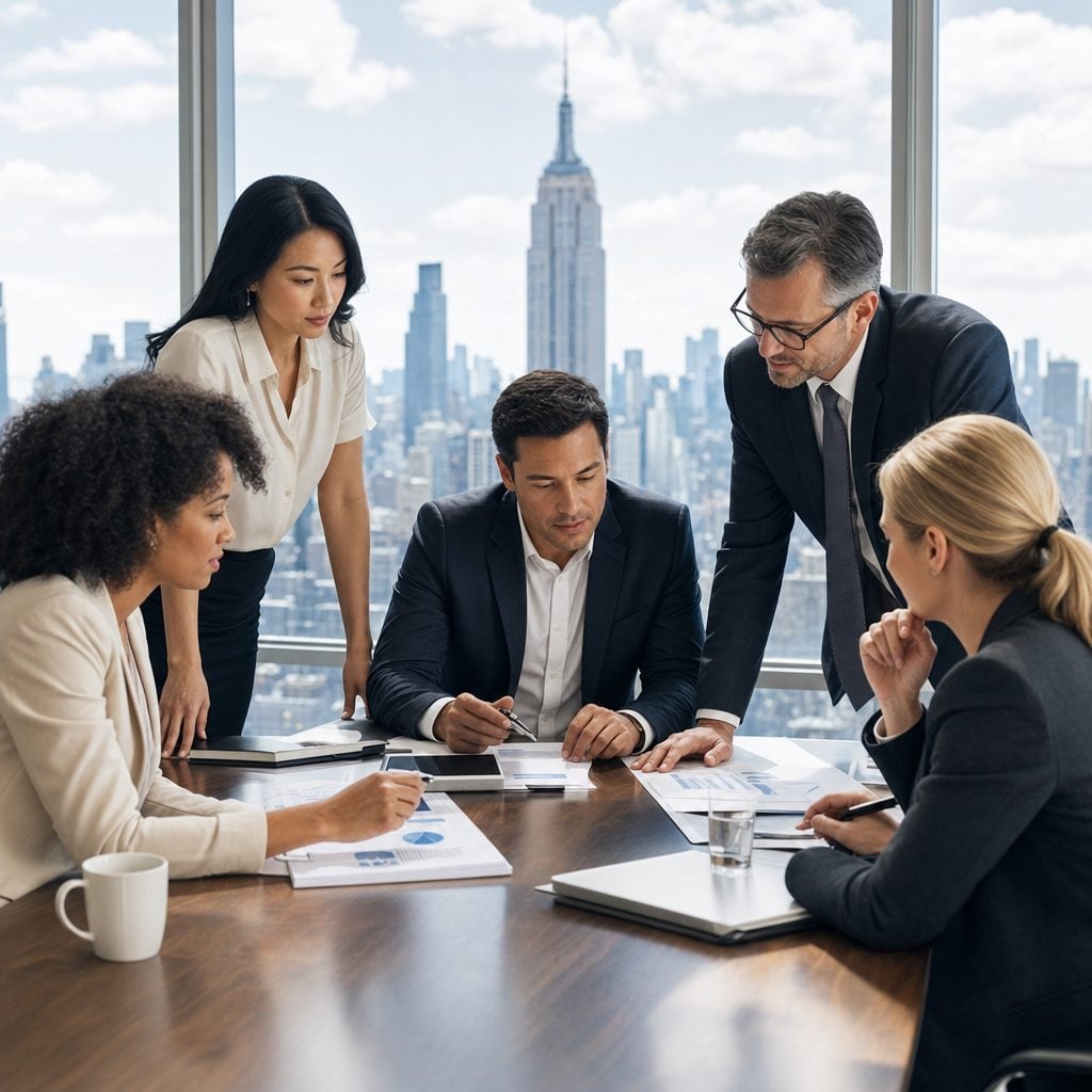 New York business team meeting — Triton Technologies managed IT for New York businesses.