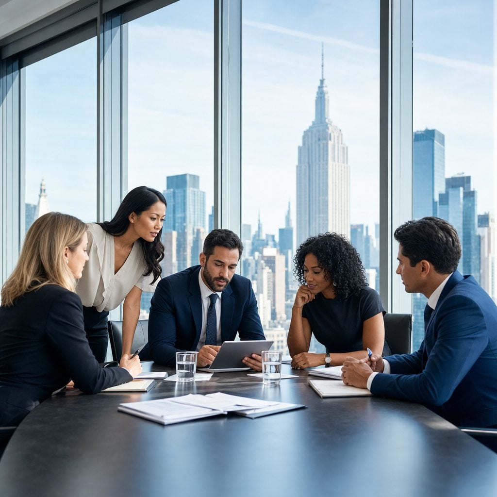 New York business team meeting — Triton Technologies managed IT for New York businesses.