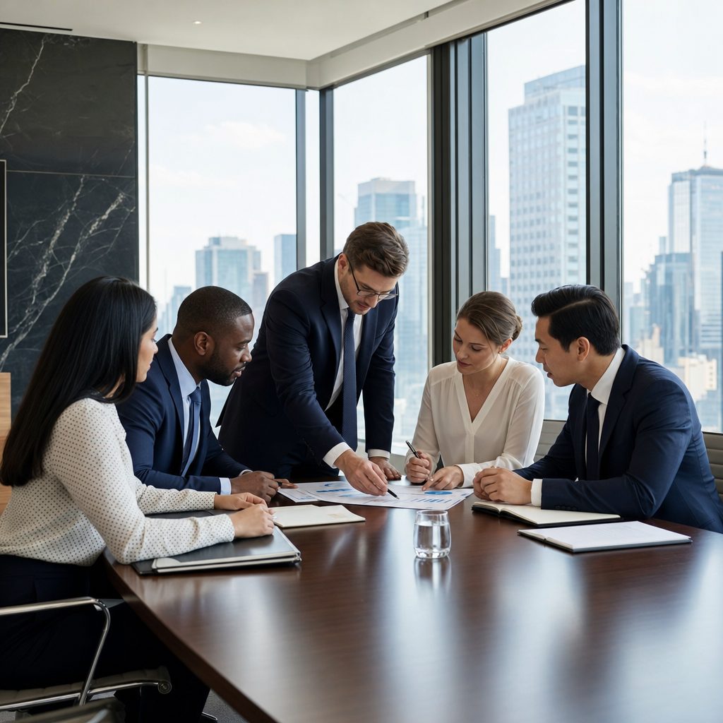 New York business team meeting — Triton Technologies managed IT for New York businesses.