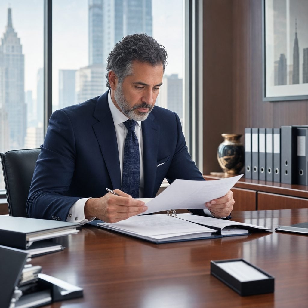 Compliance officer reviewing NY SHIELD and NYDFS documentation — Triton Technologies serving New York.